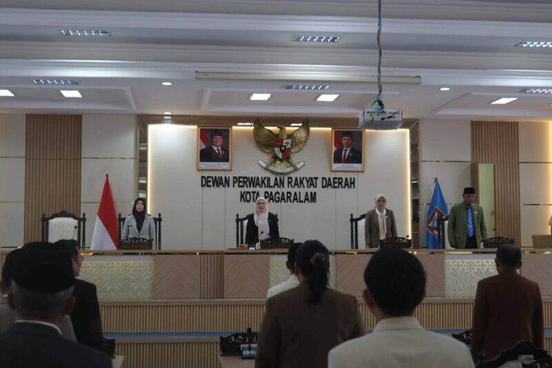 fhoto : sidang paripurna dprd pagar alam sampaikan hasil pembahasan raperda 2026. 