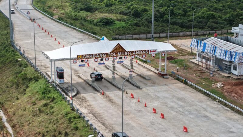 Gerbang Tol Musi Landas. (Foto: Hutama Karya) 