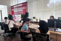 Layanan Laporan Scam yang berlokasi di Kantor OJK Sumsel. Foto: Tia