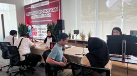 Layanan Laporan Scam yang berlokasi di Kantor OJK Sumsel. Foto: Tia