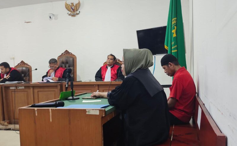  Maryanto Jalani sidang di PN Palembang. 