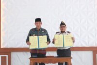 fhoto : penandatanganan kerjasama (mou) antara pemkot pagar alam dengan lapas