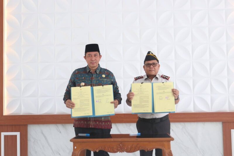 fhoto : penandatanganan kerjasama (mou) antara pemkot pagar alam dengan lapas