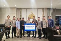 Penyerahan simbolis 25 unit mesin pipil jagung dari PT Bank Rakyat Indonesia (Persero) Tbk melalui program BRI Peduli TJSL kepada perwakilan Gapoktan se-Sumatera Selatan di Kantor Polda Sumatera Selatan, Rabu (4/3/2026).