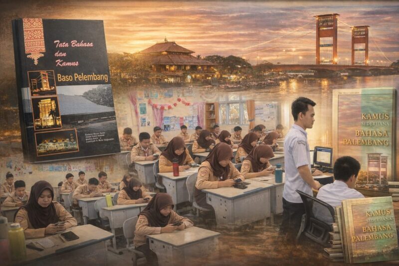 Bahasa Palembang sebagai mata pelajaran muatan lokal di sekolah.