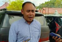 Saat Jaksa Komisi Pemberantasan Korupsi (KPK) M Takqir SH MH ditemui di PN Palembang, Senin (9/3/2026)