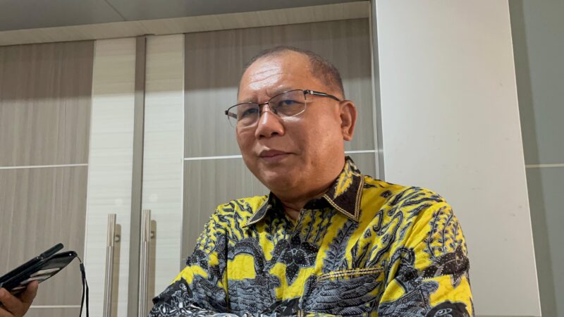 Kepala Dinas Perhubungan Sumsel, Musni saat diwawancarai, Selasa (10/3/2026). Foto: Tia