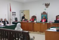 Saat Terdakwa Fitri Eriyani dihadirkan di PN Palembang, untuk mendengarkan pembacaan putusan,Rabu (11/3/2026)