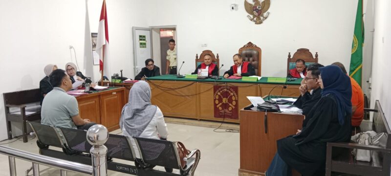 Saat saksi Konfrontir dihadirkan di PN Palembang, Rabu (11/3/2026)