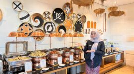 Foto : Dekorasi FRESQA Bistro dengan menu Halal Bihalal