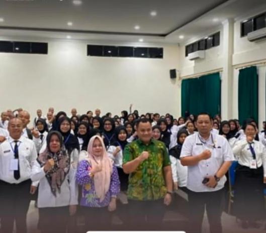 Kasi Pidsus Kejari Banyuasin menjadi narasumber dalam kegiatan Pelatihan Dasar CPNS Kabupaten Banyuasin Tahun 2026.