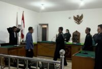 Saat terdakwa Wilson dihadirkan disidang PN Tipikor Palembang, Selasa (31/3/2026)