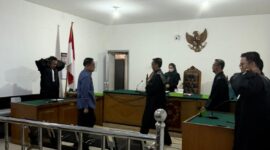 Saat terdakwa Wilson dihadirkan disidang PN Tipikor Palembang, Selasa (31/3/2026)