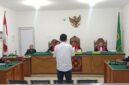 Saat terdakwa Bembi Adisaputra dihadirkan di PN Tipikor Palembang, Selasa (31/3/2026) untuk mendengarkan pembacaan putusan