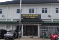 Foto gedung PN Palembang yang terletak di musim tekstil Palembang