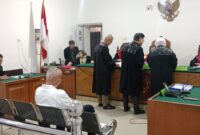 Suasana persidangan di PN Palembang saat pembacaan pembelaan (pledoi) di PN Tipikor Palembang, Selasa (31/3/2026)