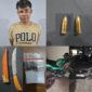 Pelaku beserta barang bukti saat diamankan. (Foto: Polisi) 