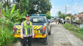 Personel Polsek Buay Madang Timur melaksanakan giat KRYD dan Patroli Pagi di Desa Tanjung Sari. 