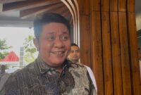 Gubernur Sumsel, Herman Deru saat diwawancarai langsung, Rabu (1/4/2026). Foto: Tia