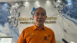 Kepala BPS Sumatera Selatan, Mohammad Wahyu Yulianto saat diwawancarai langsung, Kamis (2/4/2026). Foto: Tia