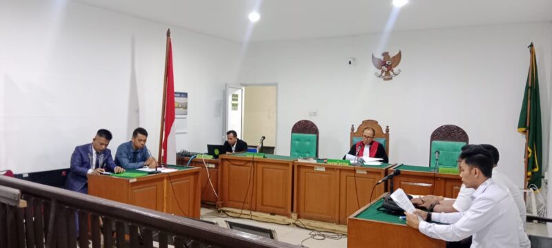 Saat sidang Perdana Praperadilan digelar di PN Palembang Senin (6/4/2026) yang diketahui Hakim tunggal Sangkot Lumban Tobing SH MH