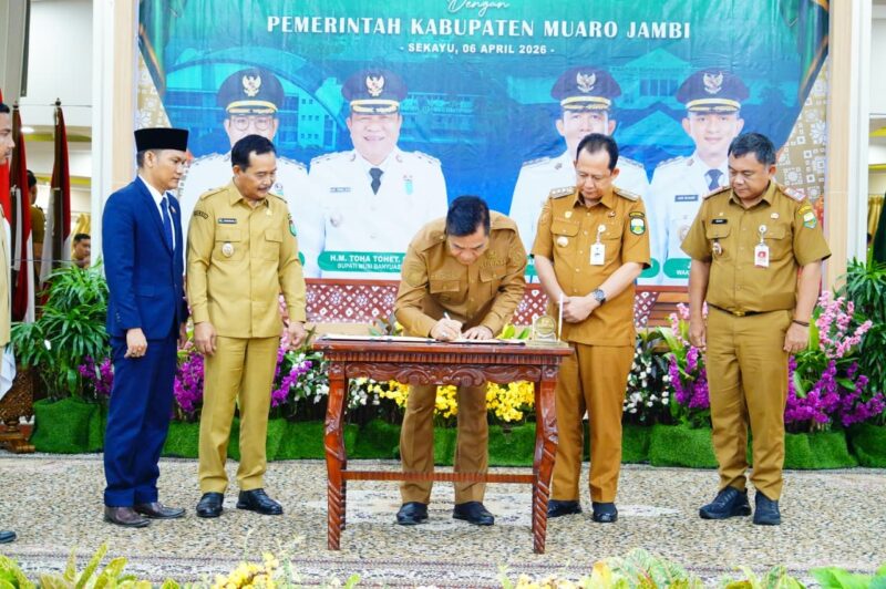 Bupati muba toha  Teken MoU Kerjasama Muba-Muaro Jambi, Langkah Strategis Hadapi Tantangan Perbatasan