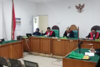 Saat JPU bacakan tuntutan pidana terhadap terdakwa Ferdinan di PN Palembang, Senin (6/4/2026)