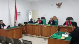 Saat JPU bacakan tuntutan pidana terhadap terdakwa Ferdinan di PN Palembang, Senin (6/4/2026)
