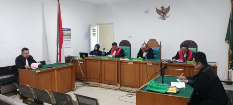 Saat JPU bacakan tuntutan pidana terhadap terdakwa Ferdinan di PN Palembang, Senin (6/4/2026)