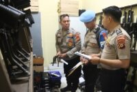 Kapolres Muba Cek Kelayakan Senjata Api