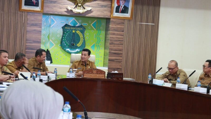 Sekda muba pimpin rapat terkait WFA