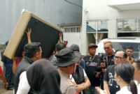 Proses saat jalan Eksekusi di Jalan Sukarami KM 9 Palembang