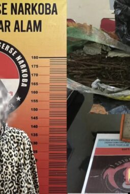 Simpan 800 Gram Daun Kering Dibawah Meja Dapur, Seorang Kurir 20 Tahun Dibekuk Aparat