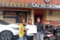 Saat Ibu Rumah Tangga melapor ke Polrestabes Palembang Rabu (8/4/2026)