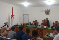 Saat para saksi dihadirkan di sidang Kasus dugaan korupsi Koni Lahat di PN Tipikor Palembang, Kamis (9/4/2026)