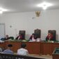 Saat tiga terdakwa dihadirkan di PN Tipikor Palembang Untuk mendengarkan pembacaan putusan, Jumad (10/4/2026)