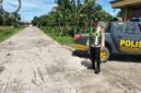 Personel Polsek Buay Madang Timur melaksanakan patroli KRYD dan antisipasi 3C di Jalan Desa Berasan Mulia. 