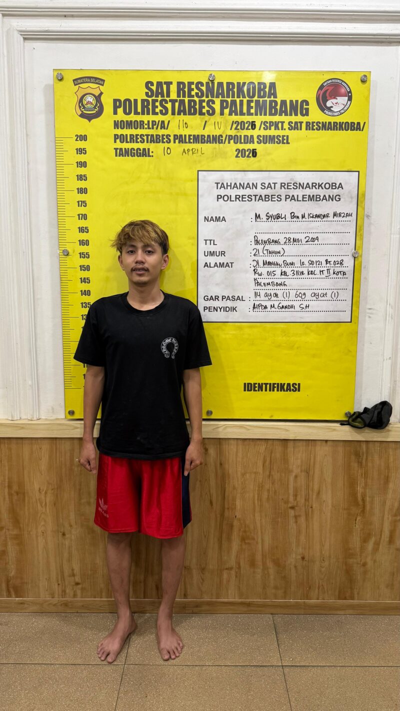 Salah satu Pelaku Pembawa Sabu