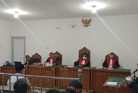 Saat tim kuasa hukum bacakan nota pembelaan di persidangan yang digelar di PN Tipikor Palembang, Selasa (14/4/2026)