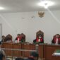 Saat tim kuasa hukum bacakan nota pembelaan di persidangan yang digelar di PN Tipikor Palembang, Selasa (14/4/2026)