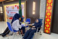 kegiatan bakti sosial donor darah yang digelar oleh jajaran peradilan, Rabu (15/4/2026).