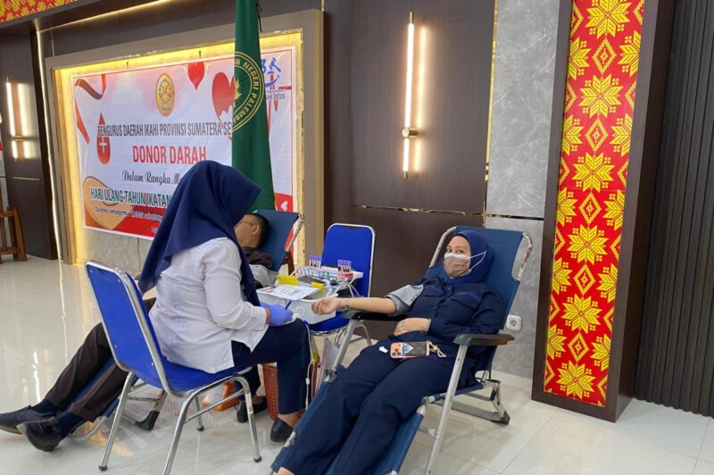 kegiatan bakti sosial donor darah yang digelar oleh jajaran peradilan, Rabu (15/4/2026).