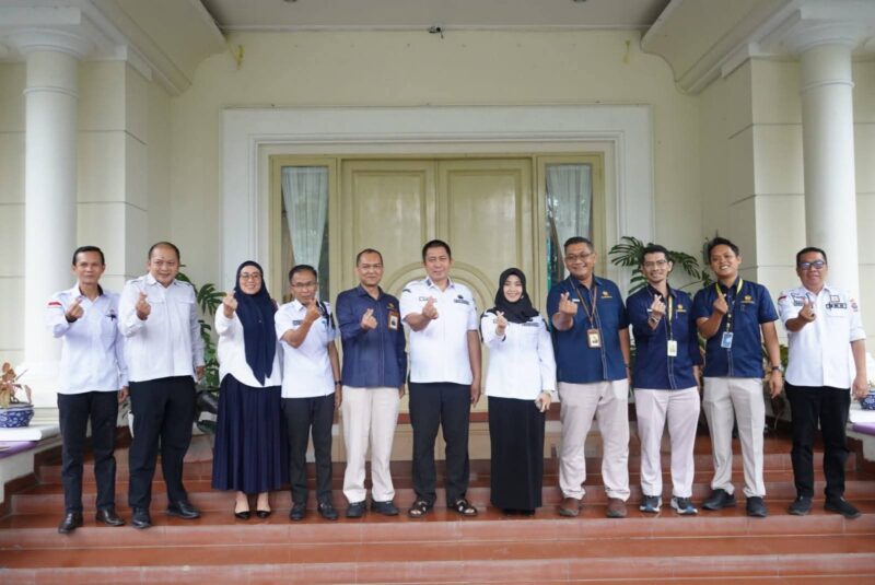 Audiensi Kantor Pelayanan Pajak Pratama Lahat ke Pemkot Pagar Alam. Foto : Delta 