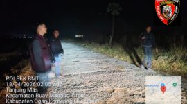  Macan Putih Polsek Buay Madang Timur (BMT) melaksanakan patroli hunting di sepanjang jalan Tanjung Mas dan Lintas BK 4 guna mencegah terjadinya tindak kriminalitas Curas, Curat, dan Curanmor. 