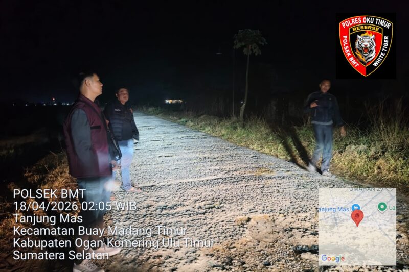 Macan Putih Polsek Buay Madang Timur (BMT) melaksanakan patroli hunting di sepanjang jalan Tanjung Mas dan Lintas BK 4 guna mencegah terjadinya tindak kriminalitas Curas, Curat, dan Curanmor. 