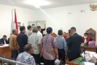 Saat para saksi dihadirkan dalam sidang di PN Tipikor Palembang, Senin (20/4/2026)