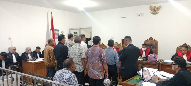 Saat para saksi dihadirkan dalam sidang di PN Tipikor Palembang, Senin (20/4/2026)