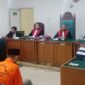 Saat tim kuasa Hukum Bacakan nota pembelaan di persidangan digelar di PN Palembang, Senin (20/4/2026)