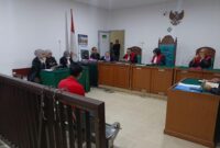 Saat JPU bacakan tuntutan Pidana persidangan yang digelar di PN Palembang, Selasa (21/4/2026)