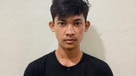 DC, Pelaku Penganiayaan di OKU Selatan saat berhasil diamankan Kepolisian. 